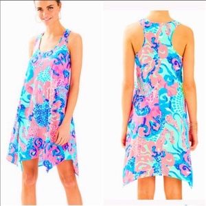 Lilly Pulitzer Melle Dress - Coral Reef I’m So Jelly - Size L